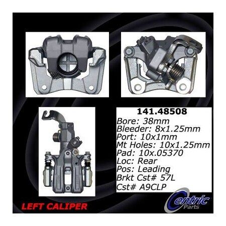 Centric Semi-Loaded Brake Caliper, Parts, 141.48508 141.48508